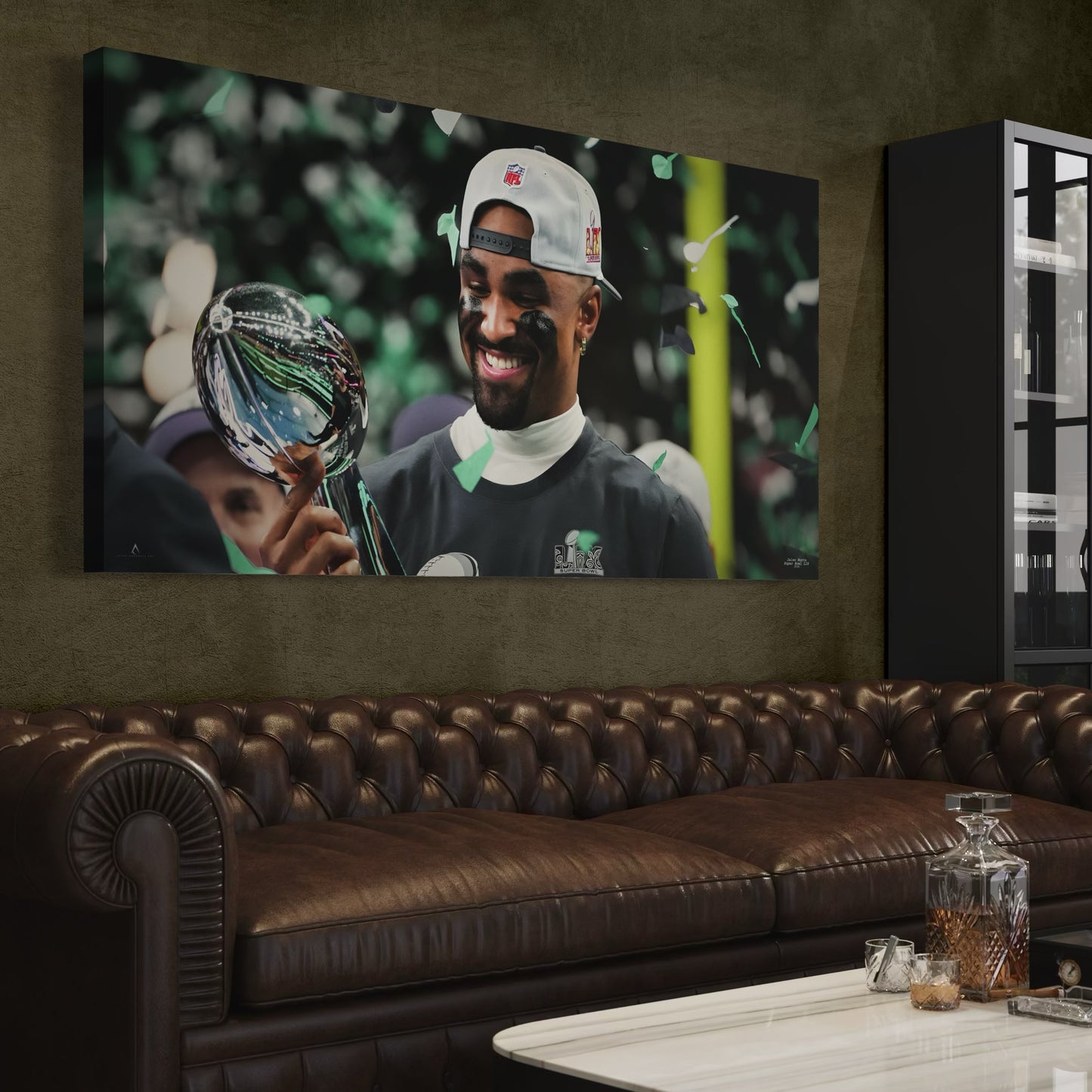 JALEN HURTS CANVAS "THE HURTS ERA" PHILADELPHIA EAGLES SUPER BOWL LIX