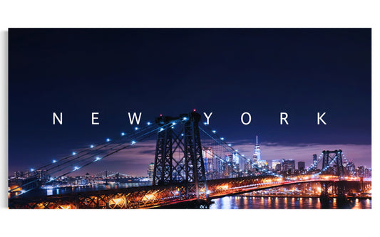 NEW YORK CITY - NOCTURNAL REFLECTIONS - BROOKLYN BRIDGE