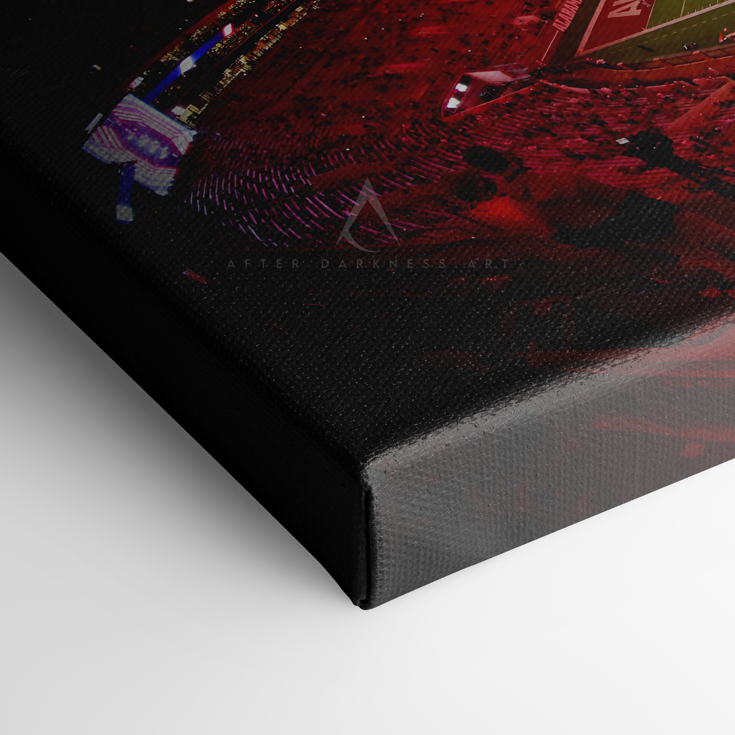 ALABAMA CRIMSON TIDE CANVAS "CRIMSON SHADOWS" BRYANT DENNY STADIUM