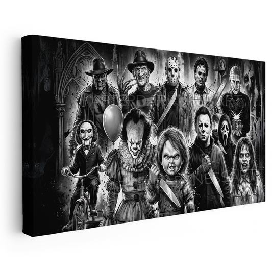 HORROR MOVIE LEGENDS CANVAS "FOREVER FEARED"