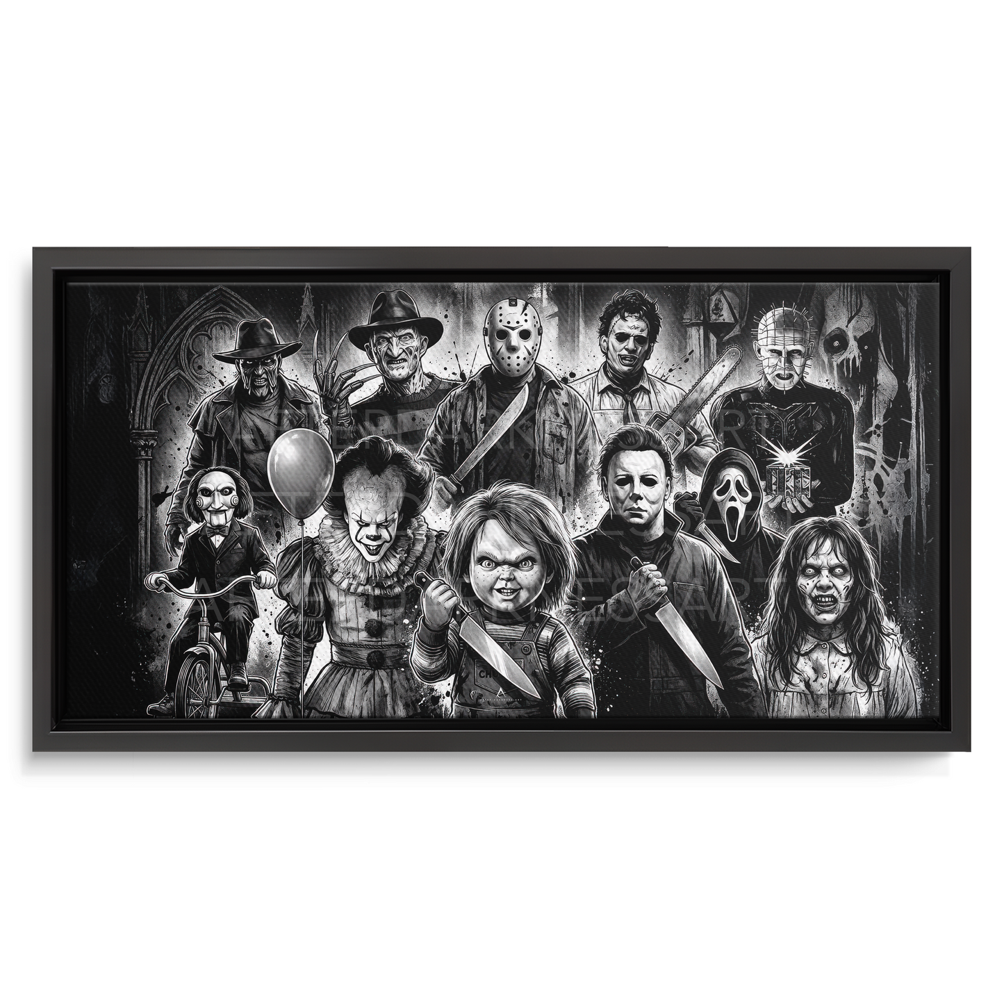 HORROR MOVIE LEGENDS CANVAS "FOREVER FEARED"