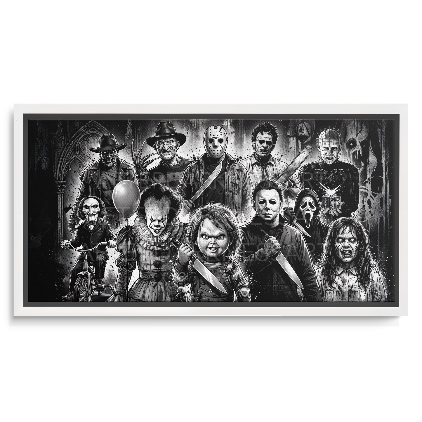 HORROR MOVIE LEGENDS CANVAS "FOREVER FEARED"