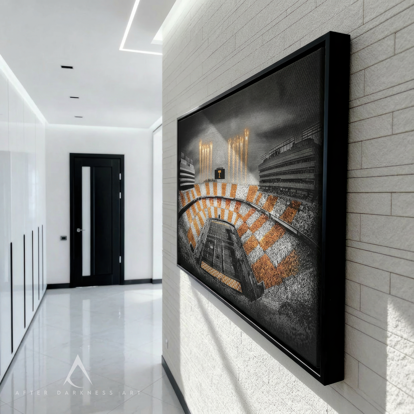TENNESSEE VOLUNTEERS CANVAS "FIRE OVER ROCKY TOP" NEYLAND STADIUM