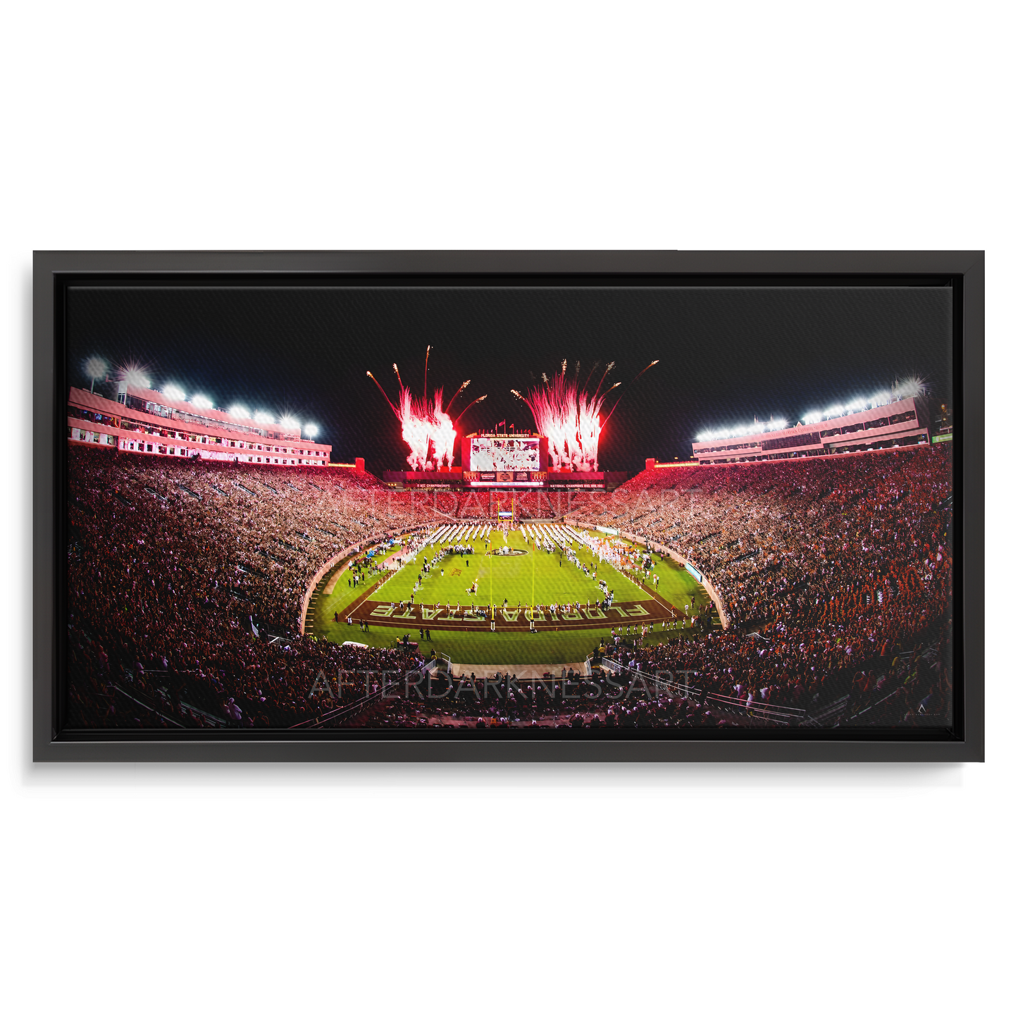 FLORIDA STATE SEMINOLES CANVAS "SEMINOLE SKYFIRE" DOAK CAMPBELL STADIUM