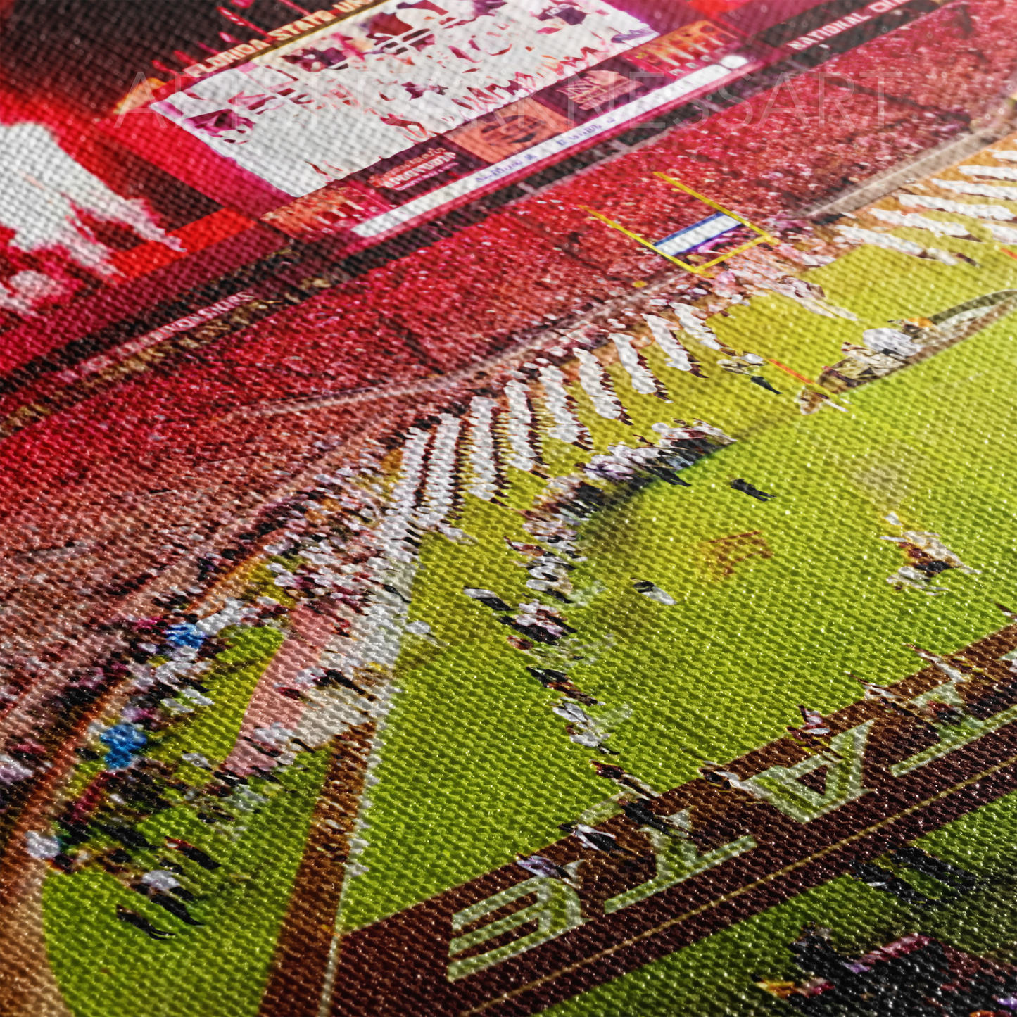 FLORIDA STATE SEMINOLES CANVAS "SEMINOLE SKYFIRE" DOAK CAMPBELL STADIUM