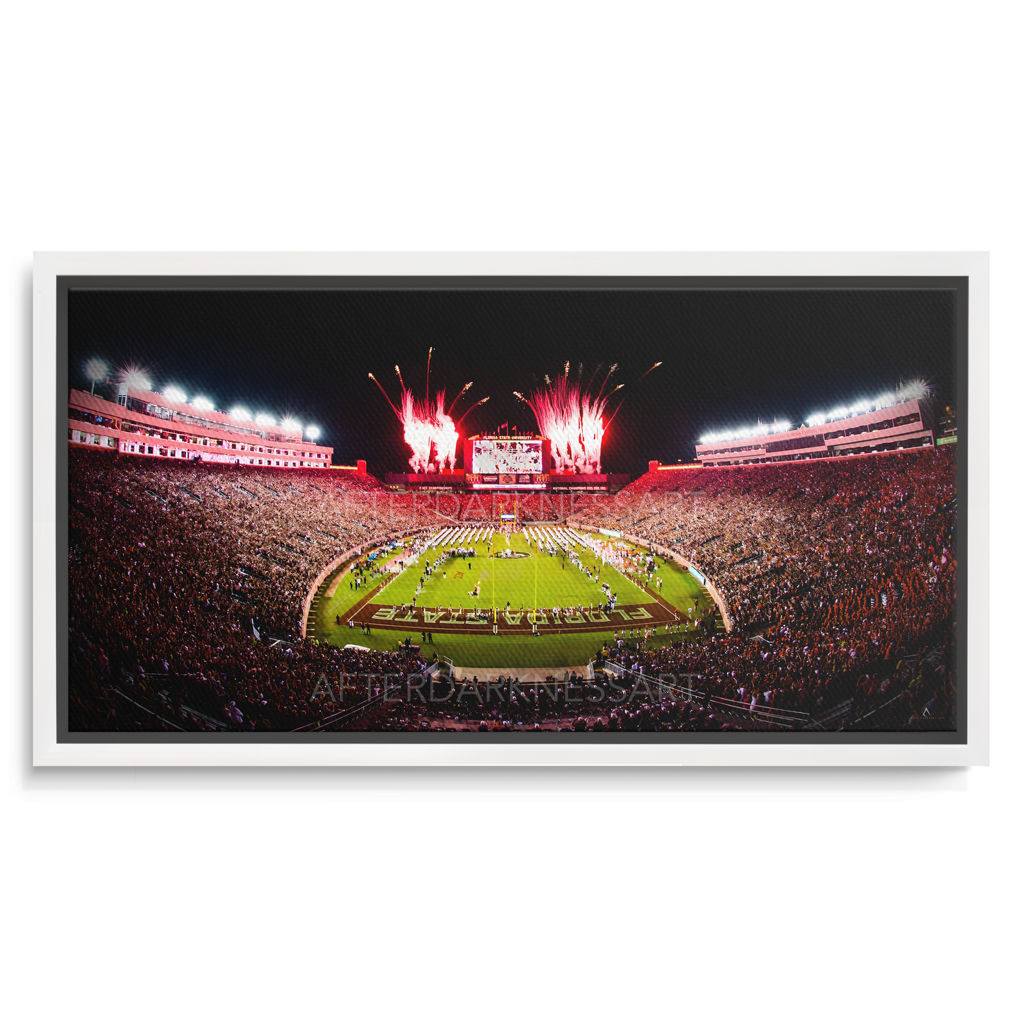 FLORIDA STATE SEMINOLES CANVAS "SEMINOLE SKYFIRE" DOAK CAMPBELL STADIUM