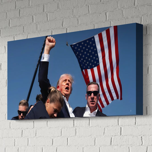 DONALD TRUMP CANVAS “FIGHT” ASSASSINATION ATEMPT