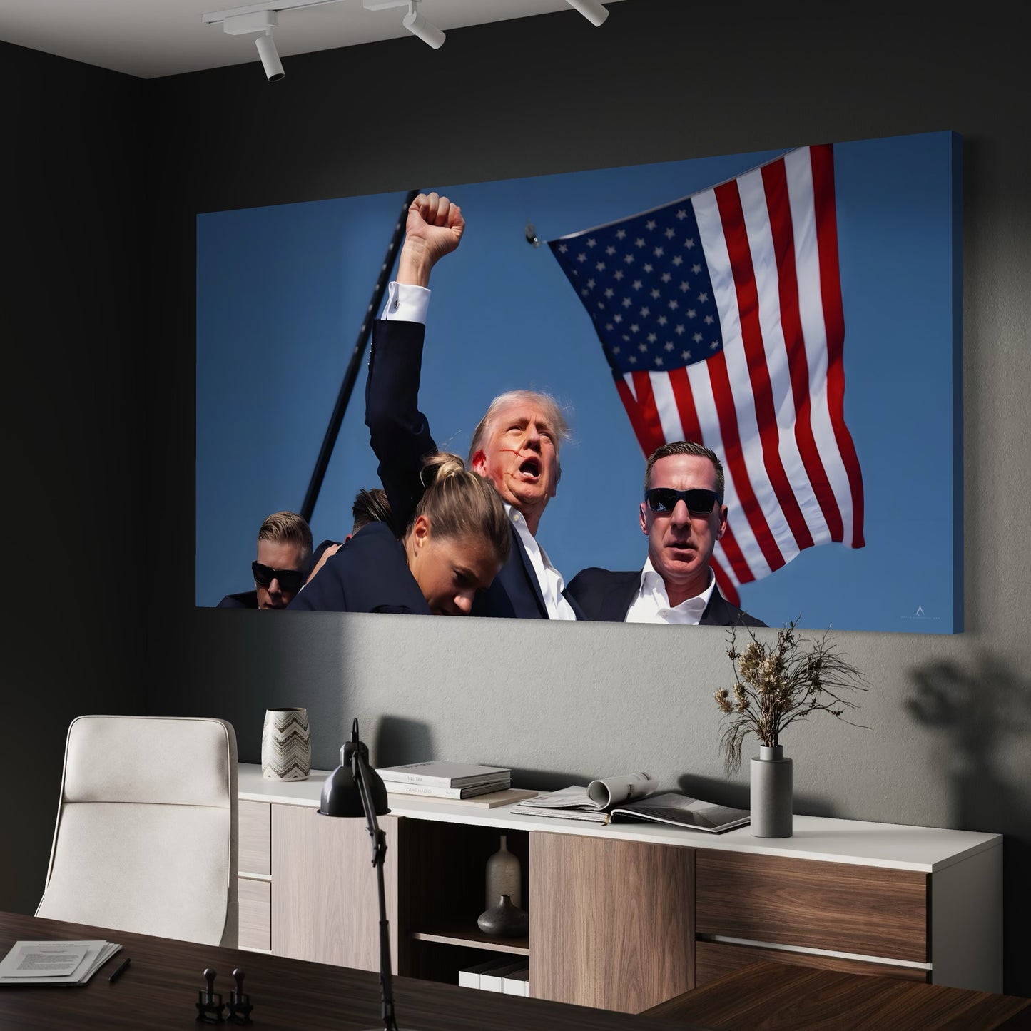 DONALD TRUMP CANVAS “FIGHT” ASSASSINATION ATEMPT