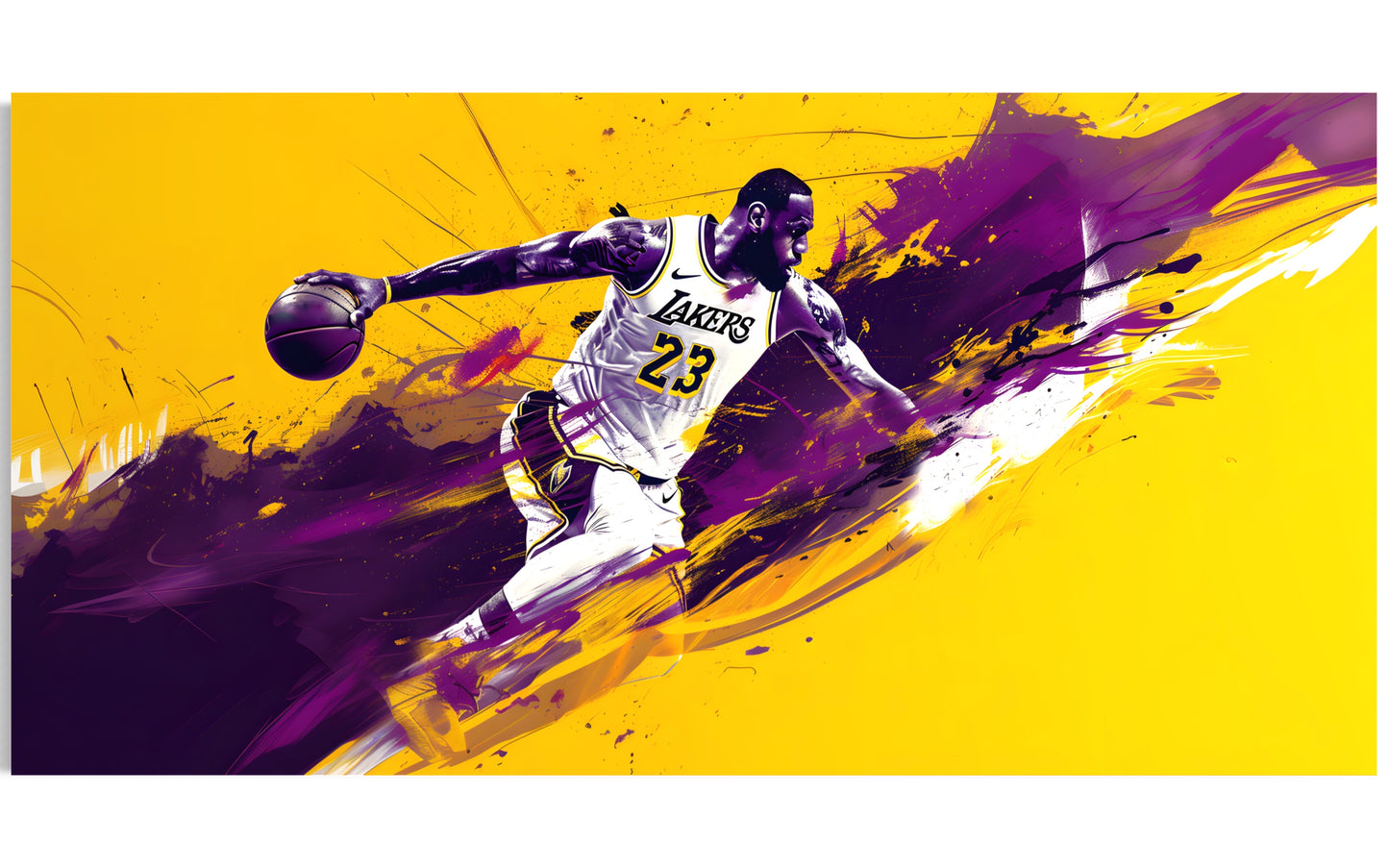 LEBRON CANVAS "DRIBBLES OF COLOR"