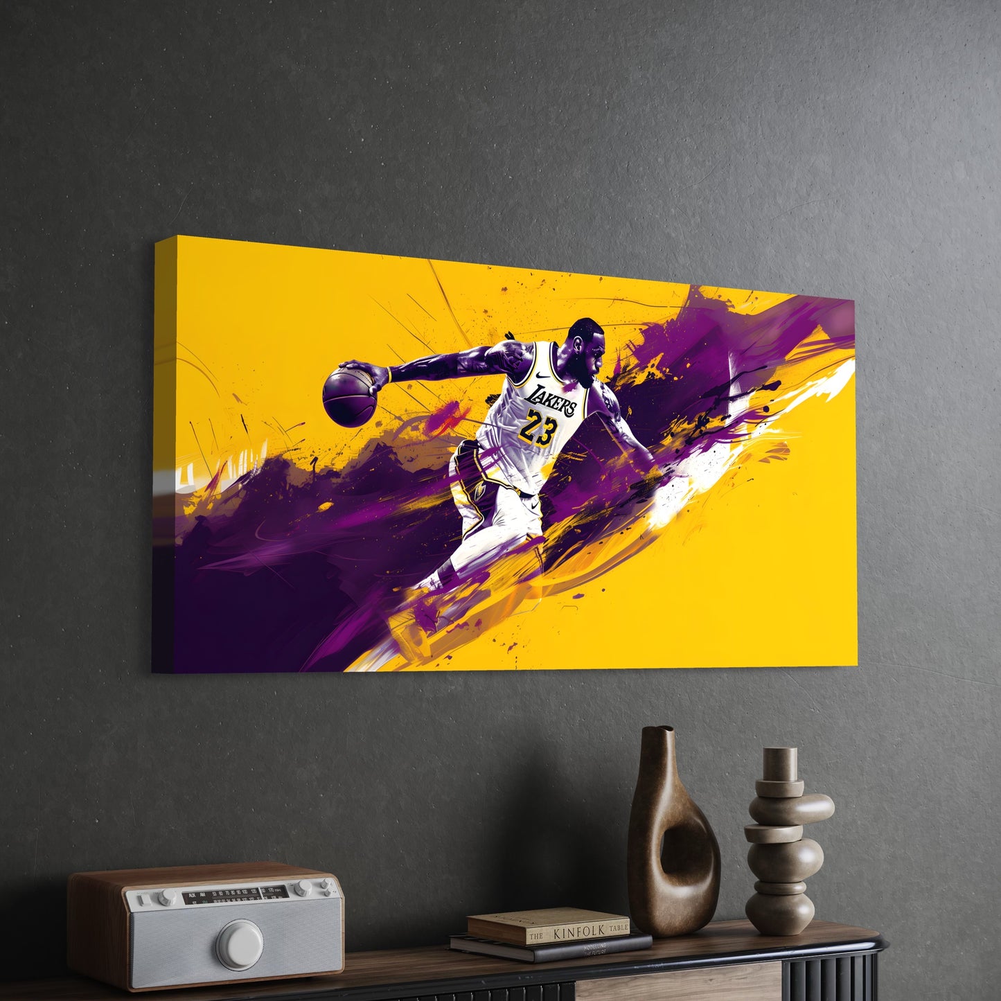 LEBRON CANVAS "DRIBBLES OF COLOR"