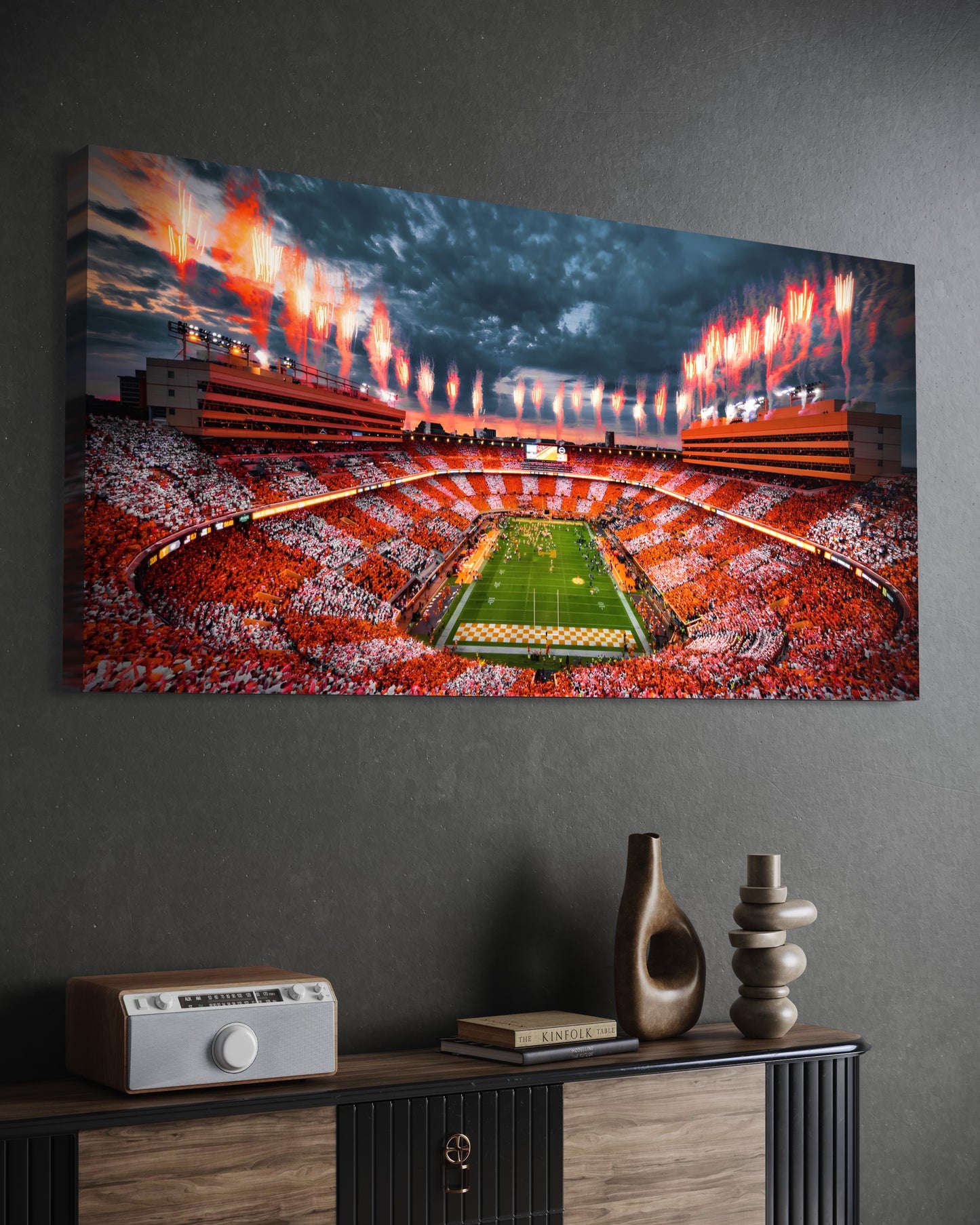 TENNESSEE VOLUNTEERS CANVAS "ROCKY TOP REFLECTIONS" NEYLAND STADIUM