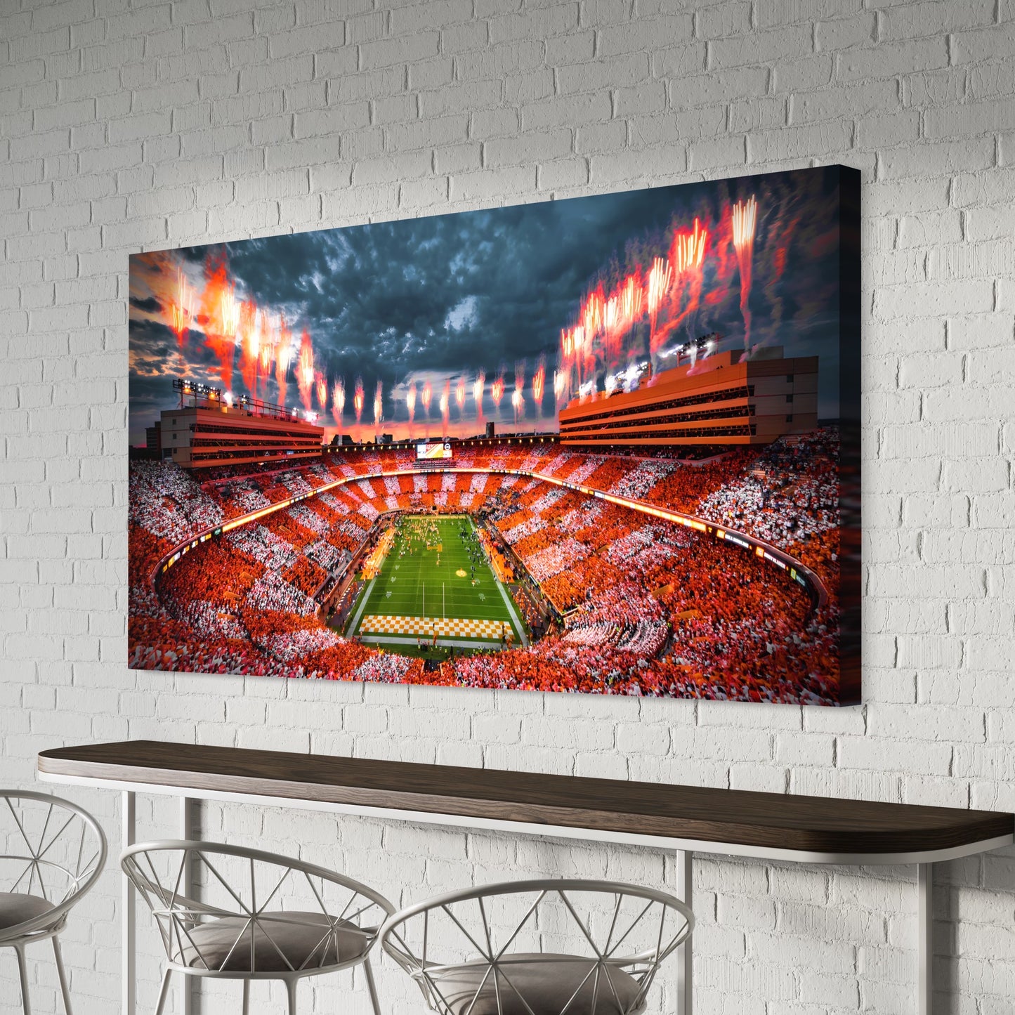 TENNESSEE VOLUNTEERS CANVAS "ROCKY TOP REFLECTIONS" NEYLAND STADIUM