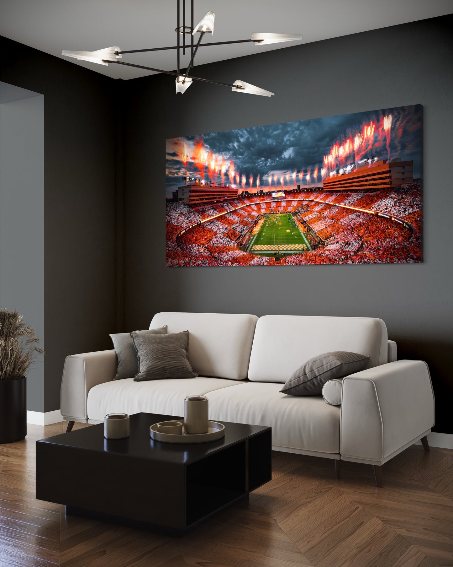 TENNESSEE VOLUNTEERS CANVAS "ROCKY TOP REFLECTIONS" NEYLAND STADIUM