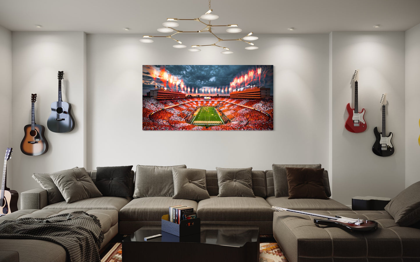 TENNESSEE VOLUNTEERS CANVAS "ROCKY TOP REFLECTIONS" NEYLAND STADIUM