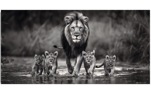 LION CANVAS "REFLECTIONS OF ROYALTY"