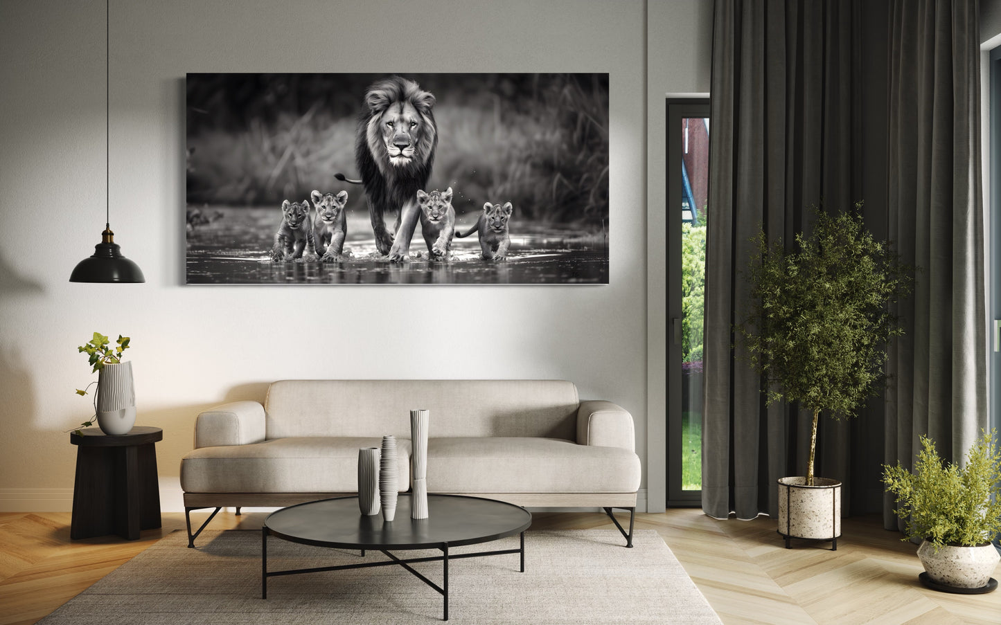 LION CANVAS "REFLECTIONS OF ROYALTY"