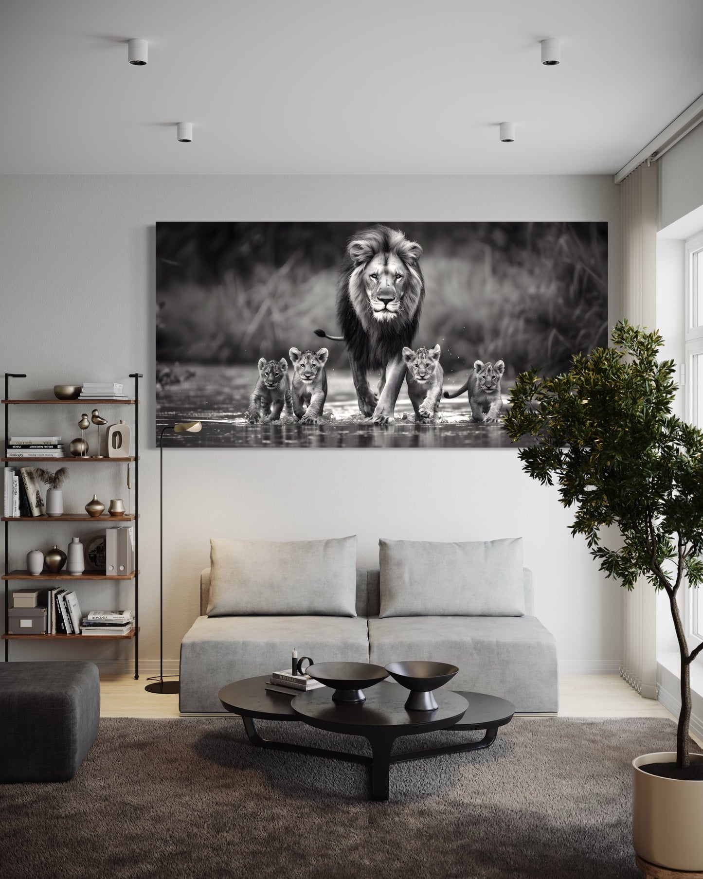 LION CANVAS "REFLECTIONS OF ROYALTY"