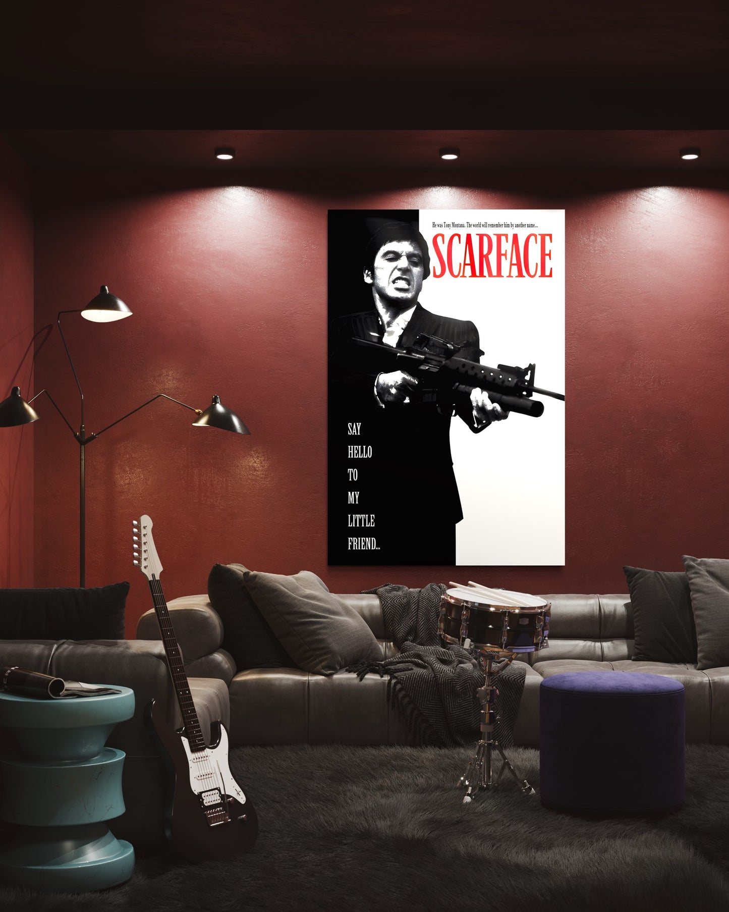 SCARFACE TONY MONTANA "MOVIE CART ART 1"