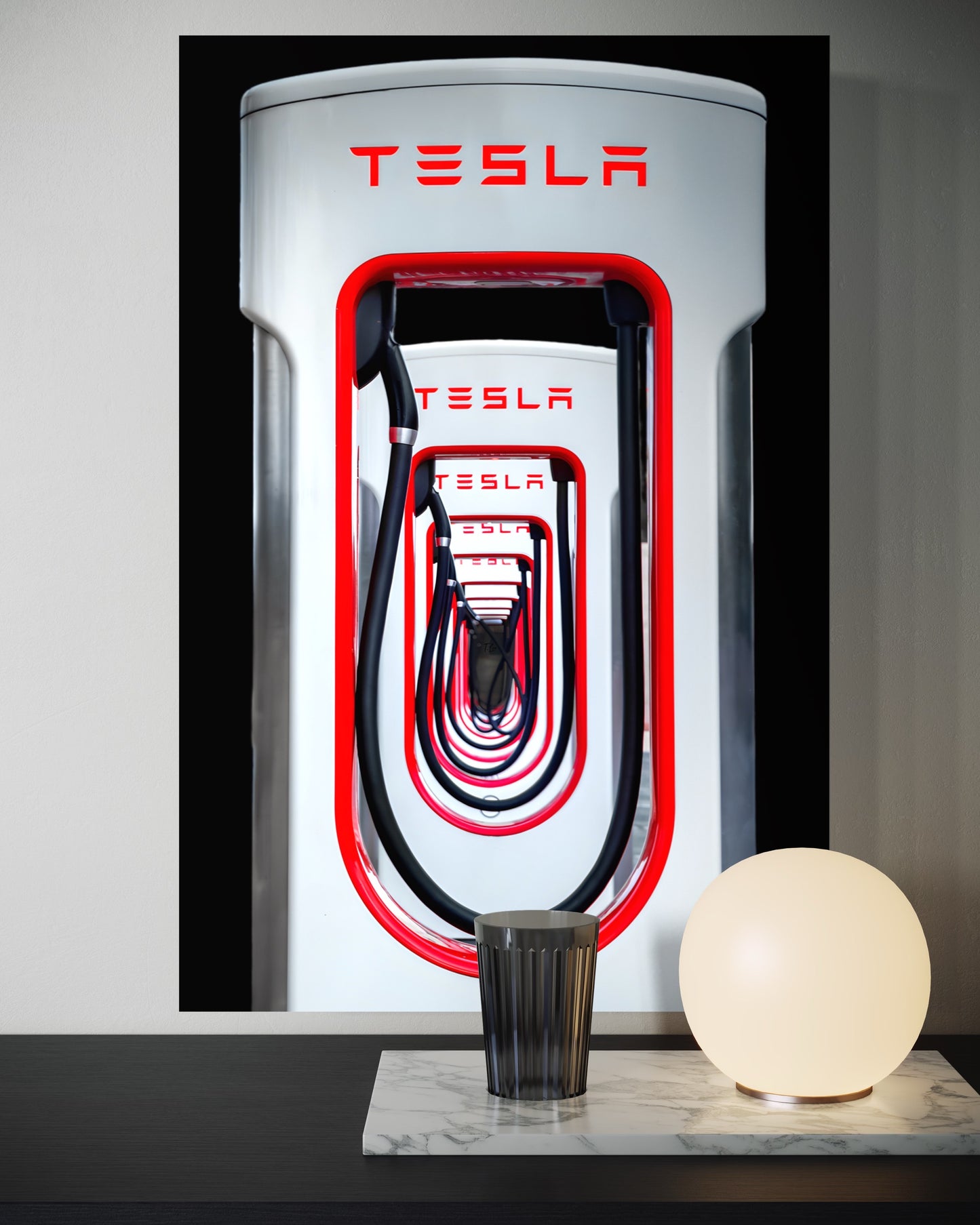 "CHARGE THE WORLD" SUPERCHARGER CANVAS