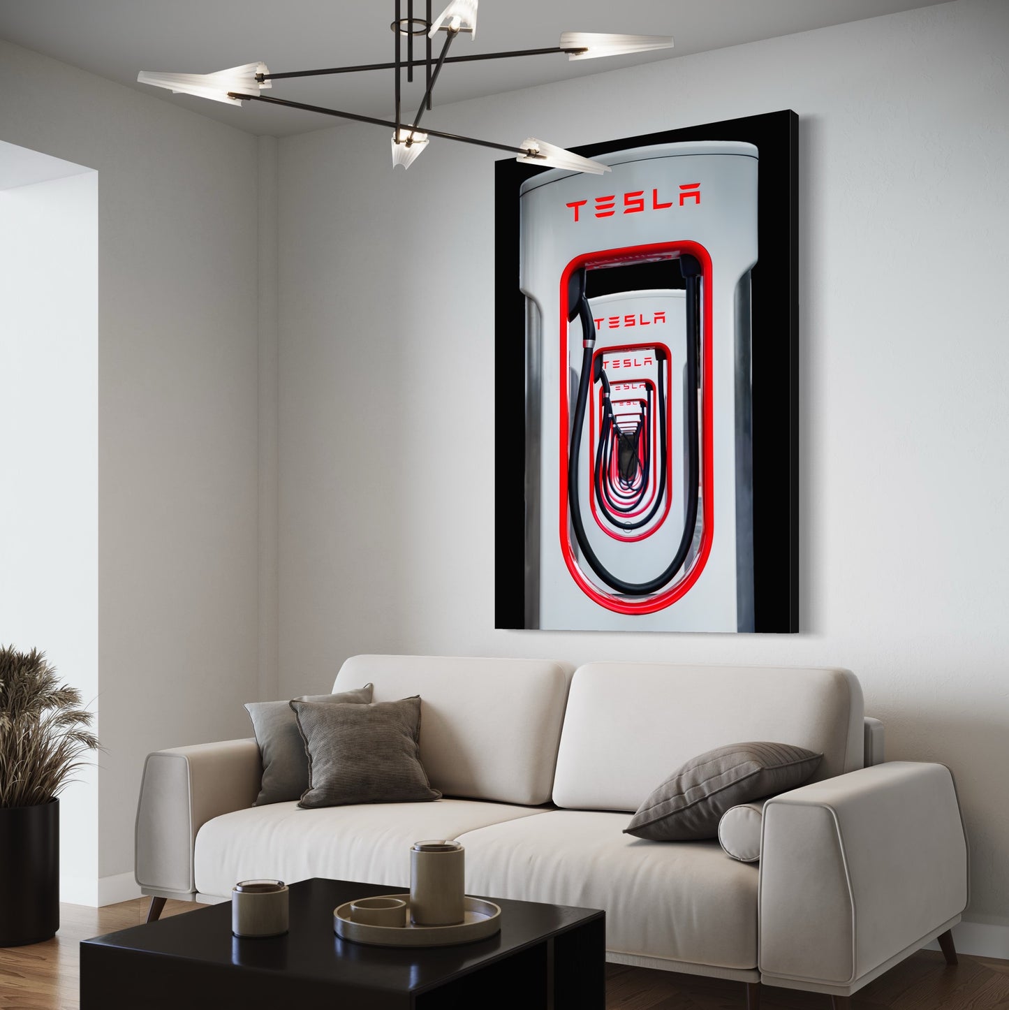 "CHARGE THE WORLD" SUPERCHARGER CANVAS