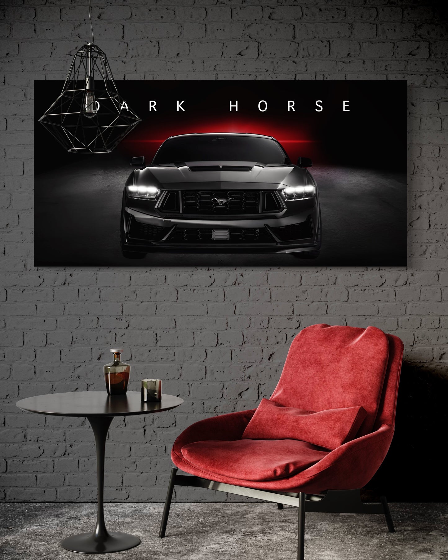 MUSTANG DARK HORSE CANVAS "DARK HORSE"