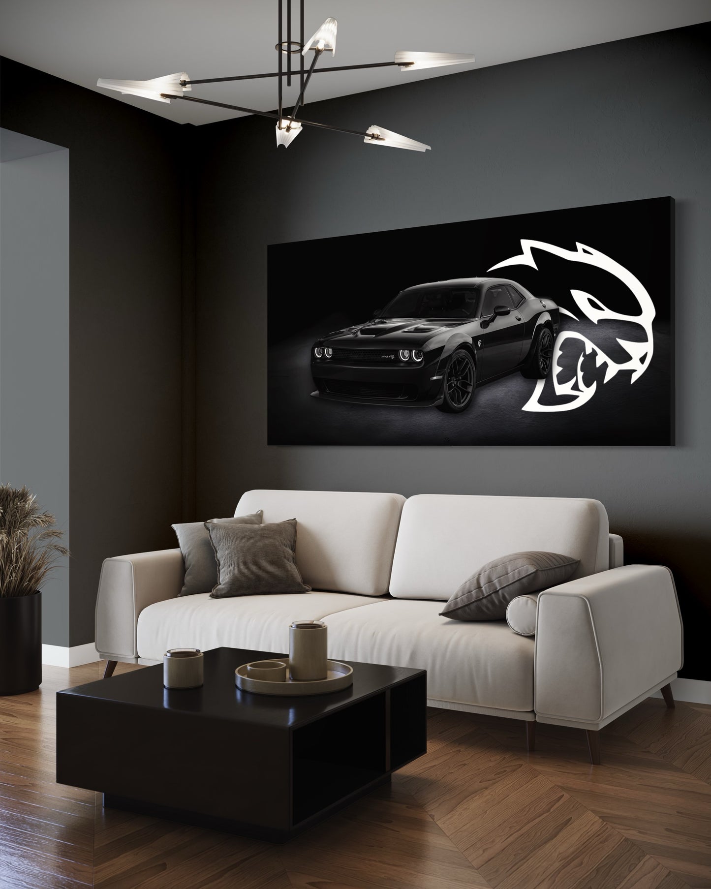 HELLCAT CHALLENGER CANVAS "SHADOW BEAST"