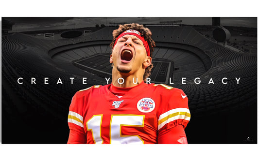 PATRICK MAHOMES CANVAS "CREATE YOUR LEGACY"