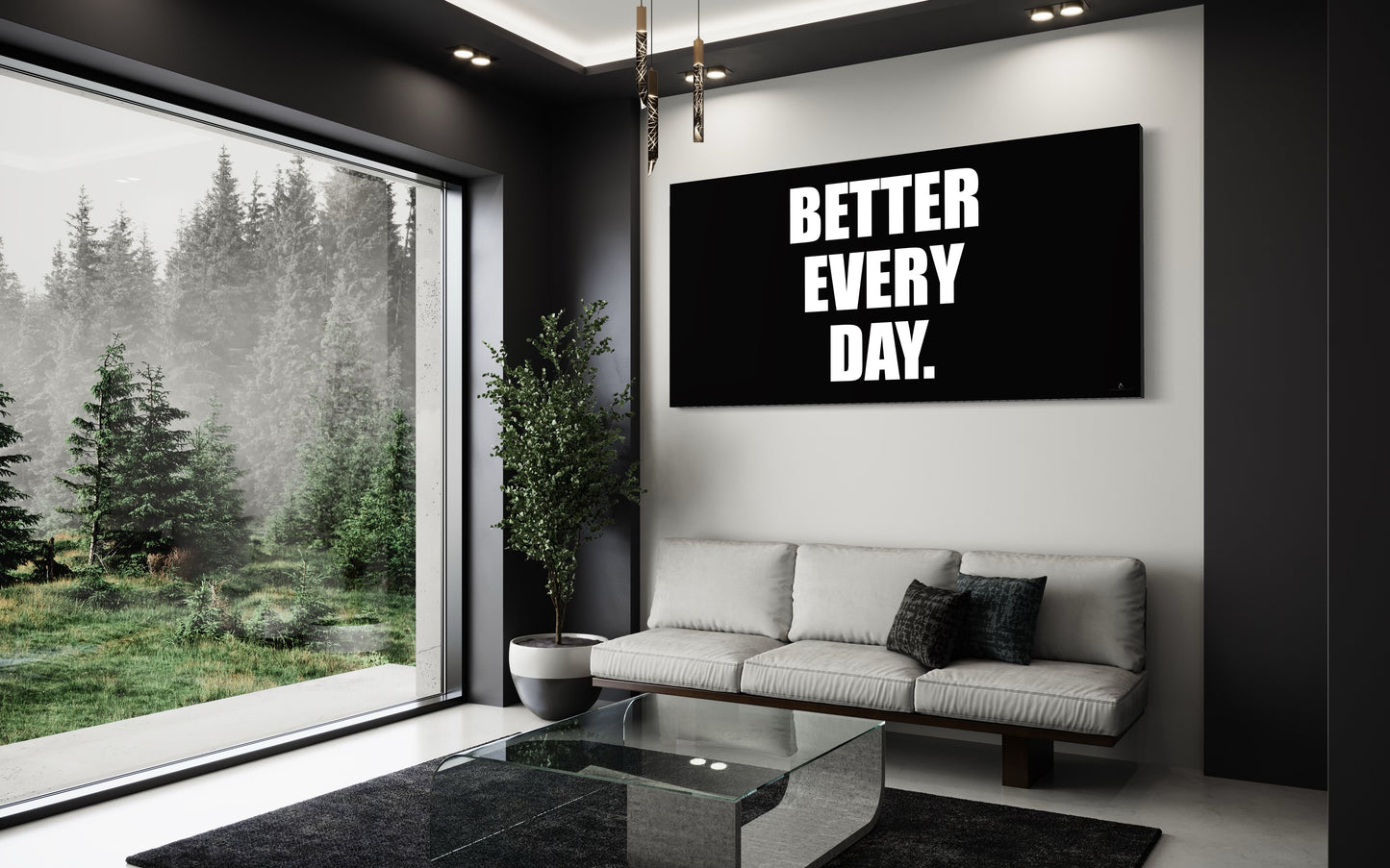 "BETTER EVERY DAY" CANVAS WALL ART