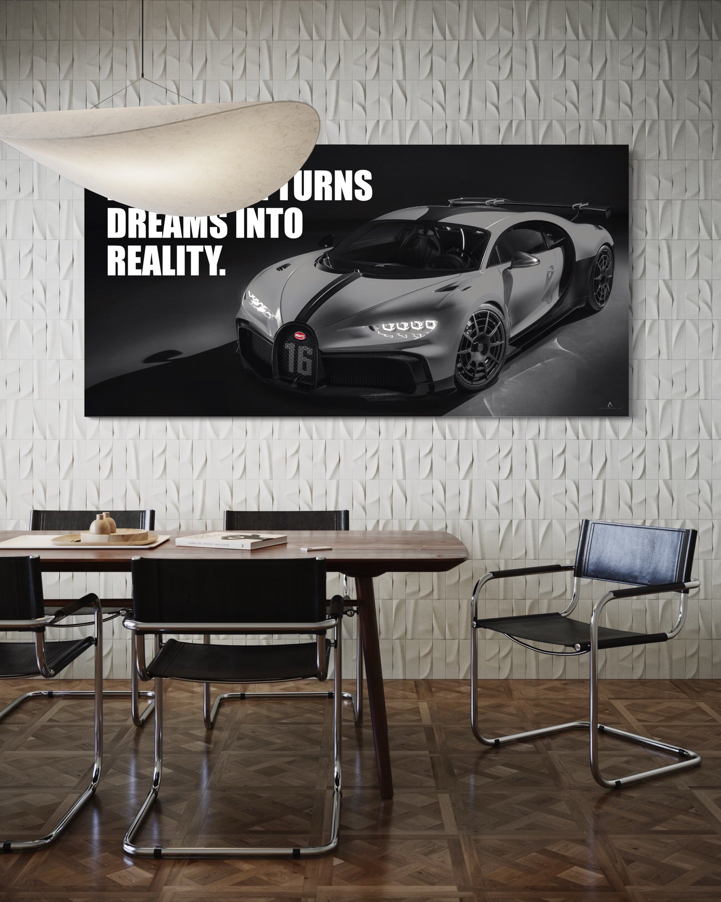 BUGATTI CHIRON CANVAS “DISCIPLINE TURNS DREAMS INTO REALITY”