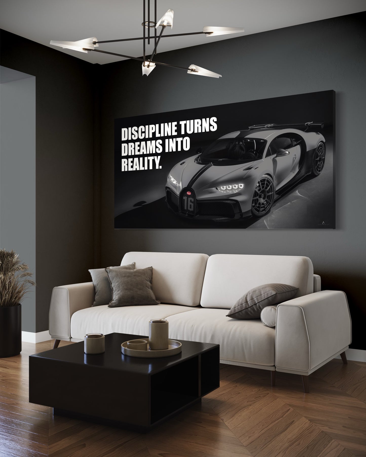 BUGATTI CHIRON CANVAS “DISCIPLINE TURNS DREAMS INTO REALITY”