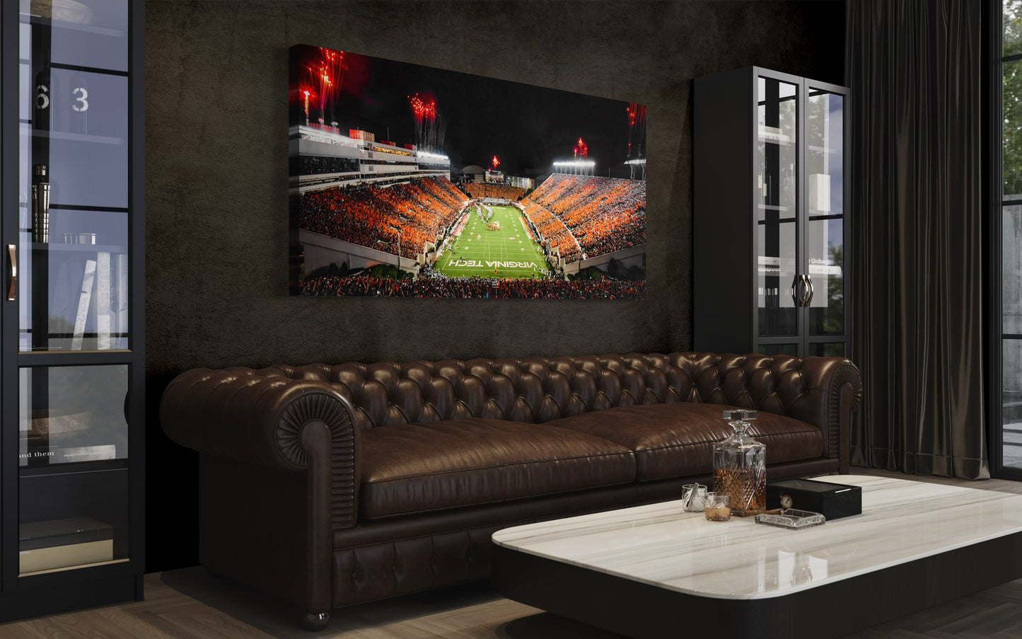 VIRGINIA TECH HOKIES CANVAS "HOKIE GLORY" LANE STADIUM