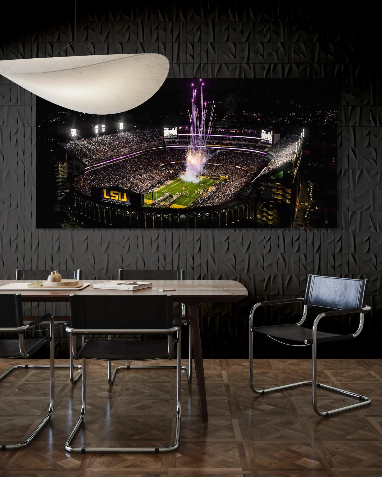 LSU TIGERS CANVAS "BAYOU BLAZE" TIGER STADIUM