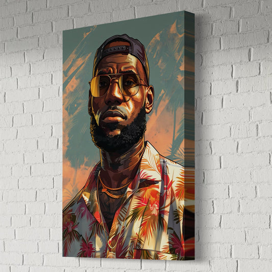 LEBRON JAMES GTA CANVAS "KINGPIN OF THE COURT"