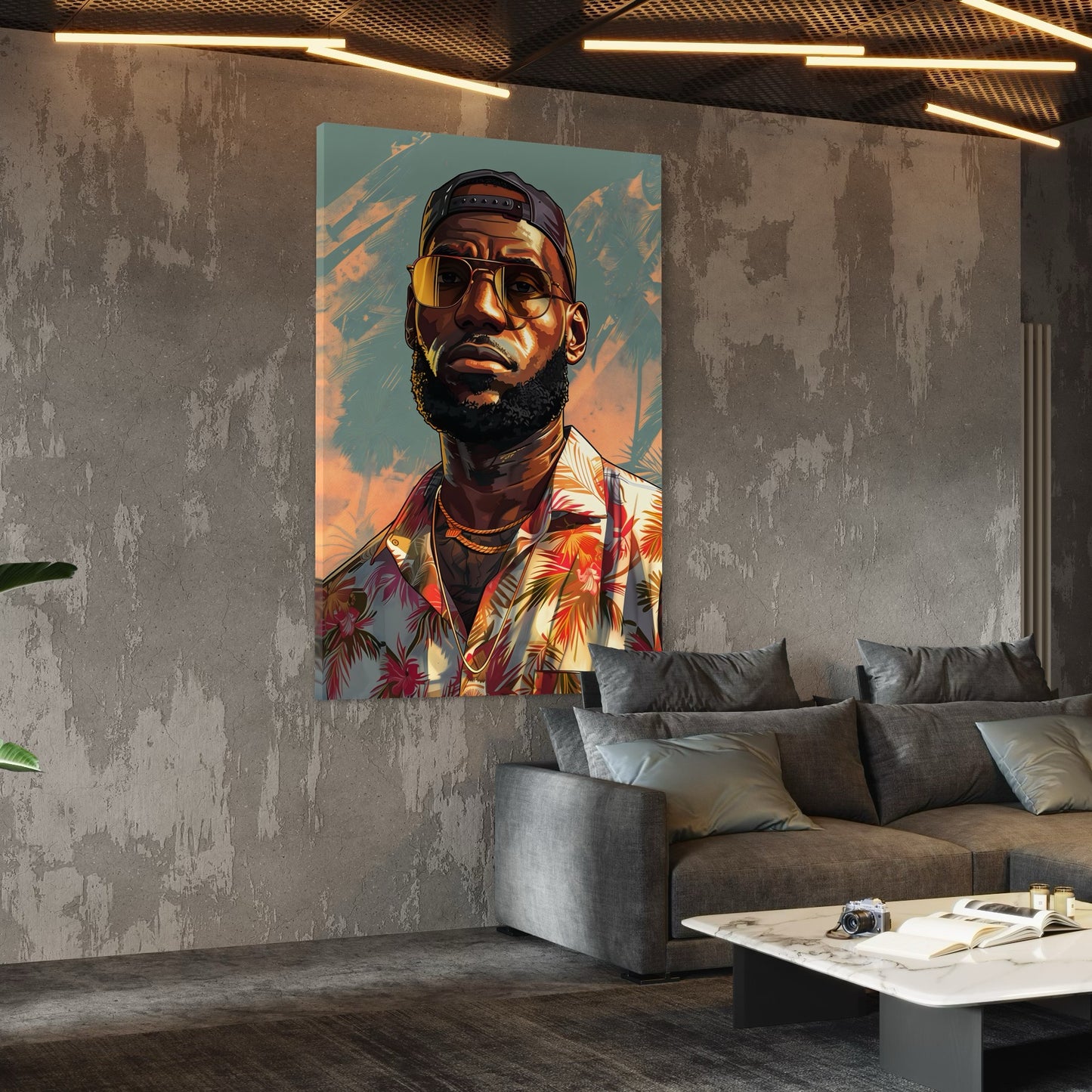 LEBRON JAMES GTA CANVAS "KINGPIN OF THE COURT"