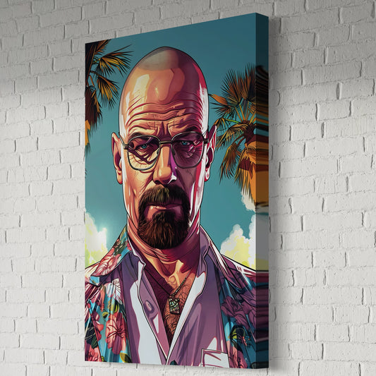 WALTER WHITE GTA CANVAS "SCIENCE & SIN" BREAKING BAD