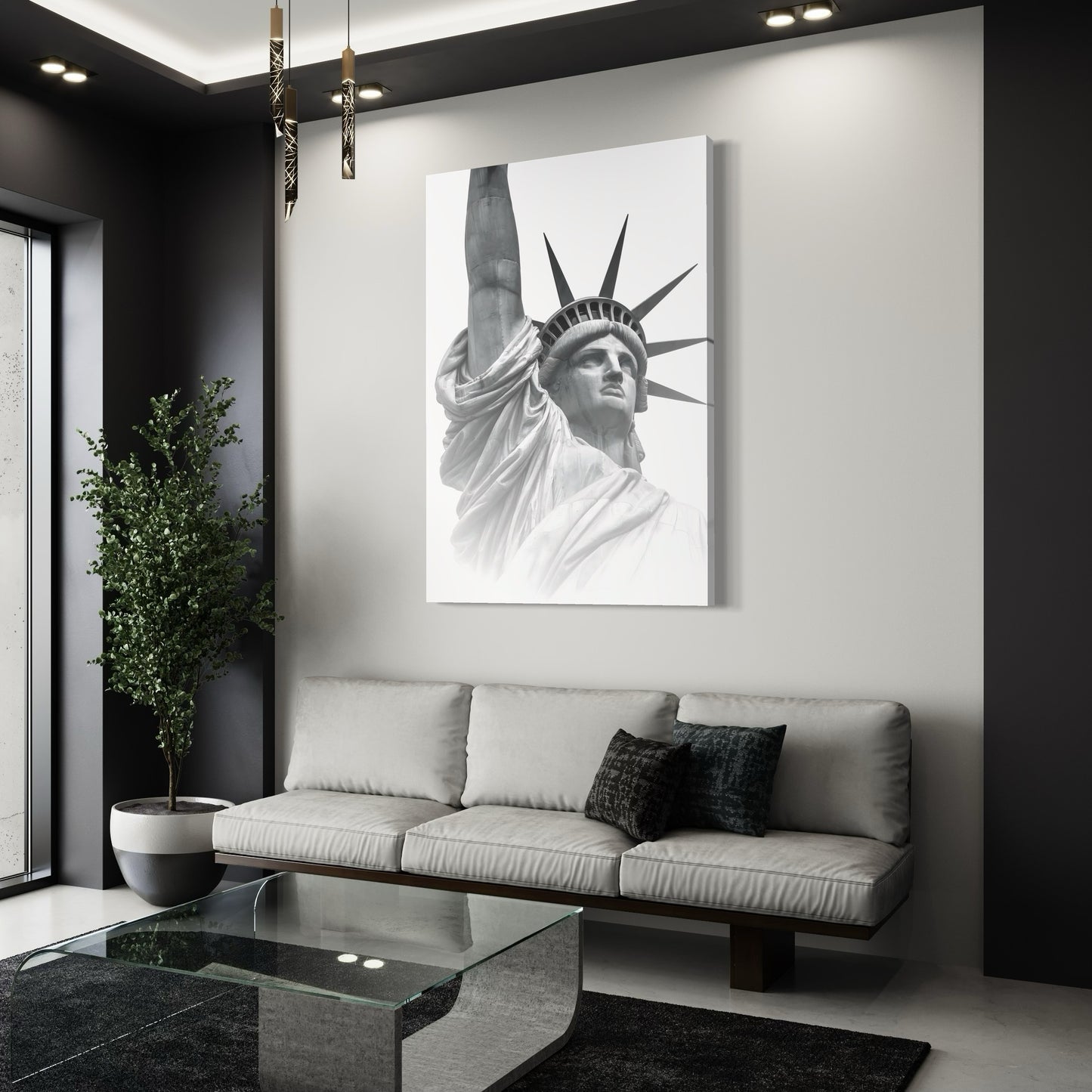 STATUE OF LIBERTY CANVAS "GHOST OF LIBERTY"