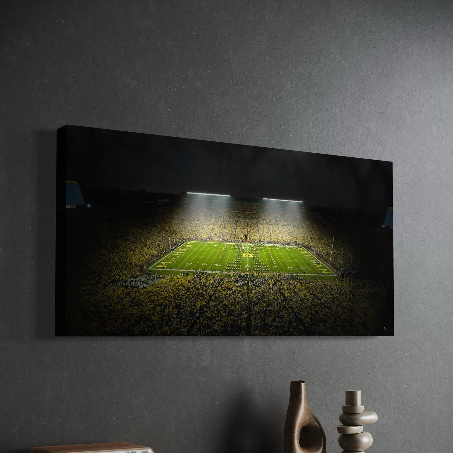 MICHIGAN WOLVERINES CANVAS "SILENT ROAR" MICHIGAN STADIUM
