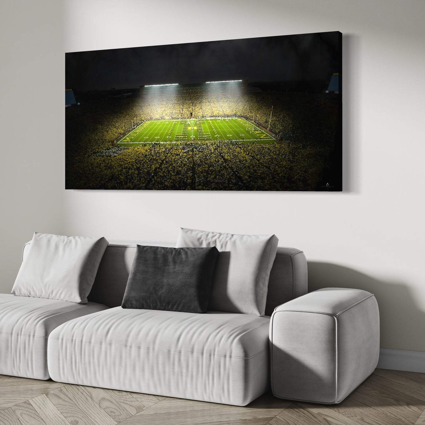 MICHIGAN WOLVERINES CANVAS "SILENT ROAR" MICHIGAN STADIUM