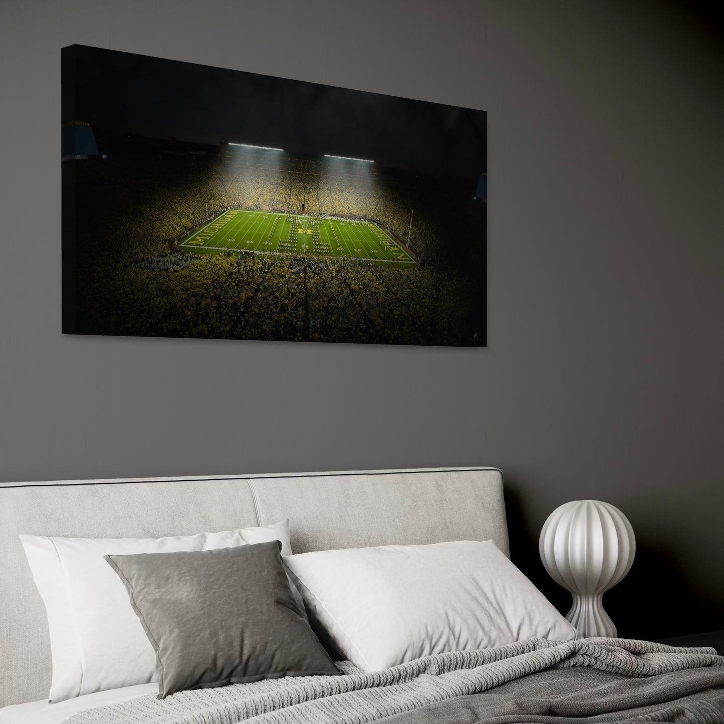 MICHIGAN WOLVERINES CANVAS "SILENT ROAR" MICHIGAN STADIUM