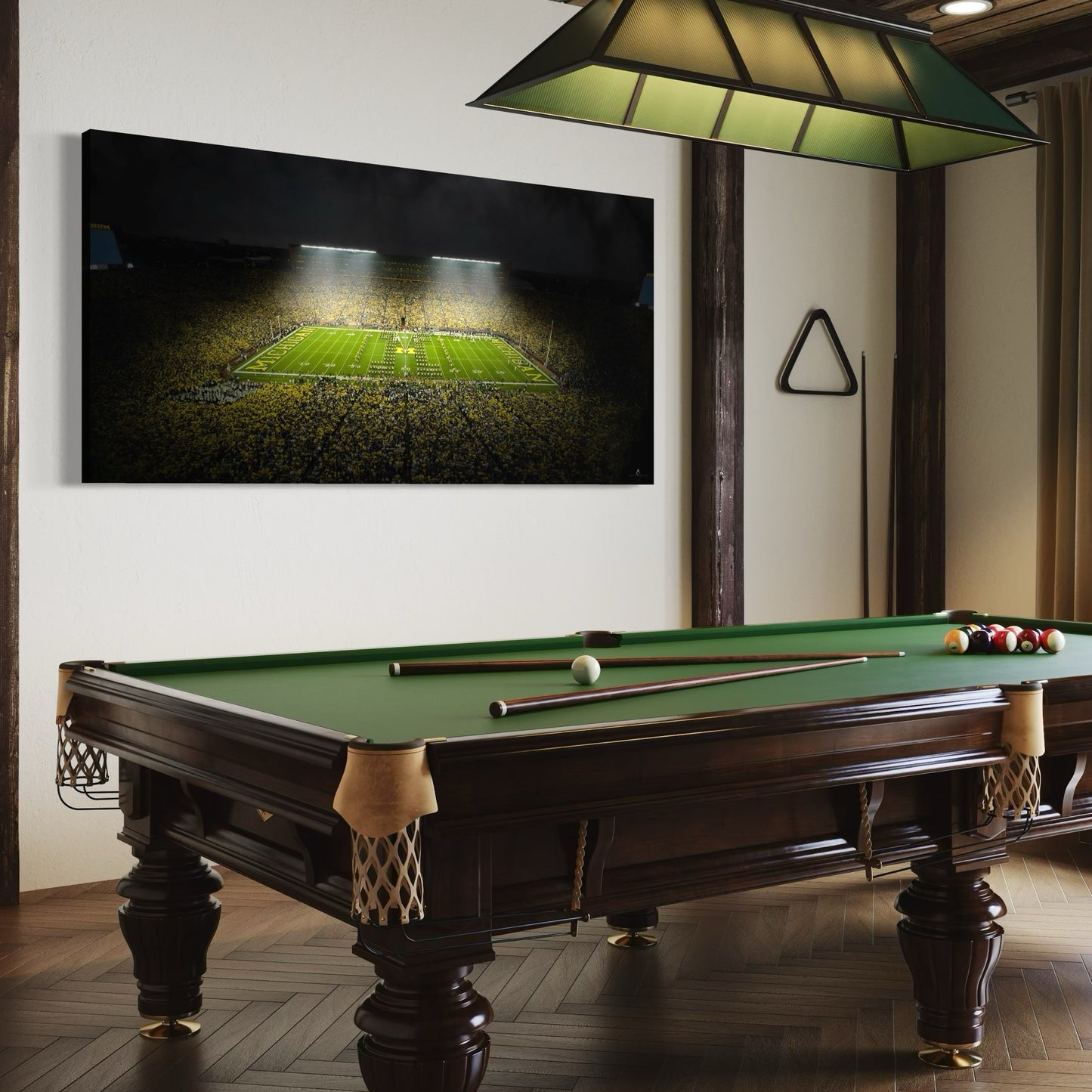 MICHIGAN WOLVERINES CANVAS "SILENT ROAR" MICHIGAN STADIUM