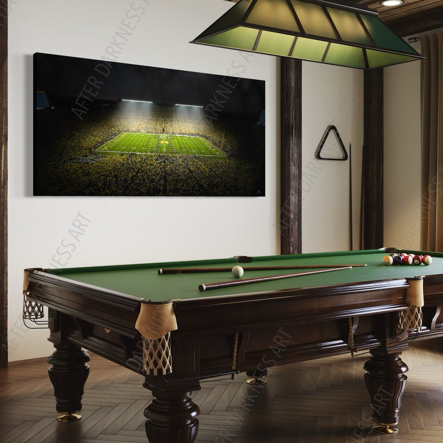 MICHIGAN WOLVERINES CANVAS "SILENT ROAR" MICHIGAN STADIUM