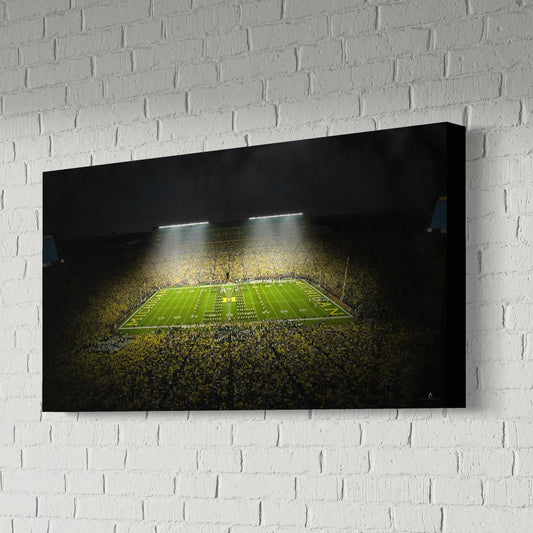 MICHIGAN WOLVERINES CANVAS "SILENT ROAR" MICHIGAN STADIUM