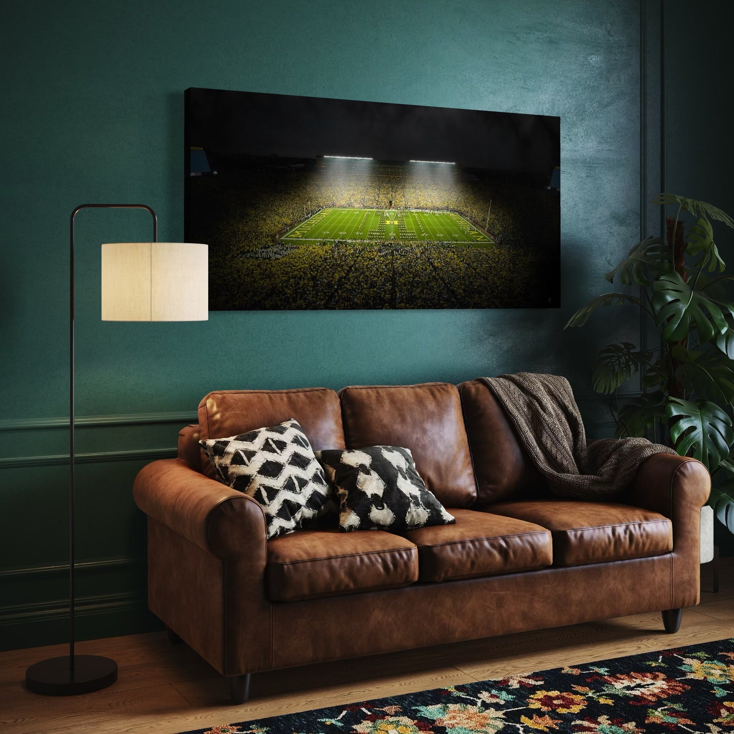 MICHIGAN WOLVERINES CANVAS "SILENT ROAR" MICHIGAN STADIUM