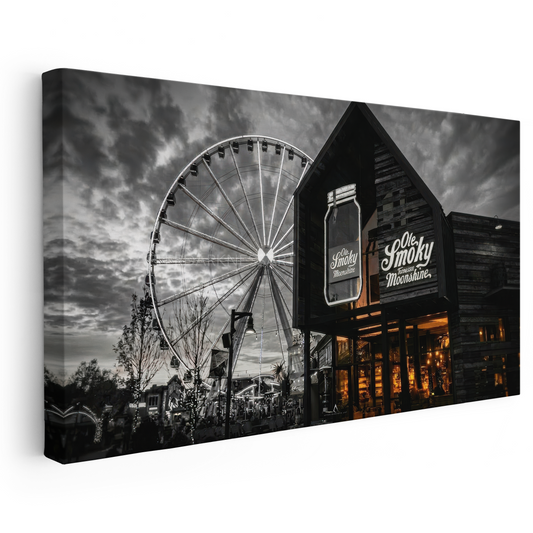 THE ISLAND PIGEON FORGE TENNESSEE CANVAS "MOONSHINE & SKYLINES"