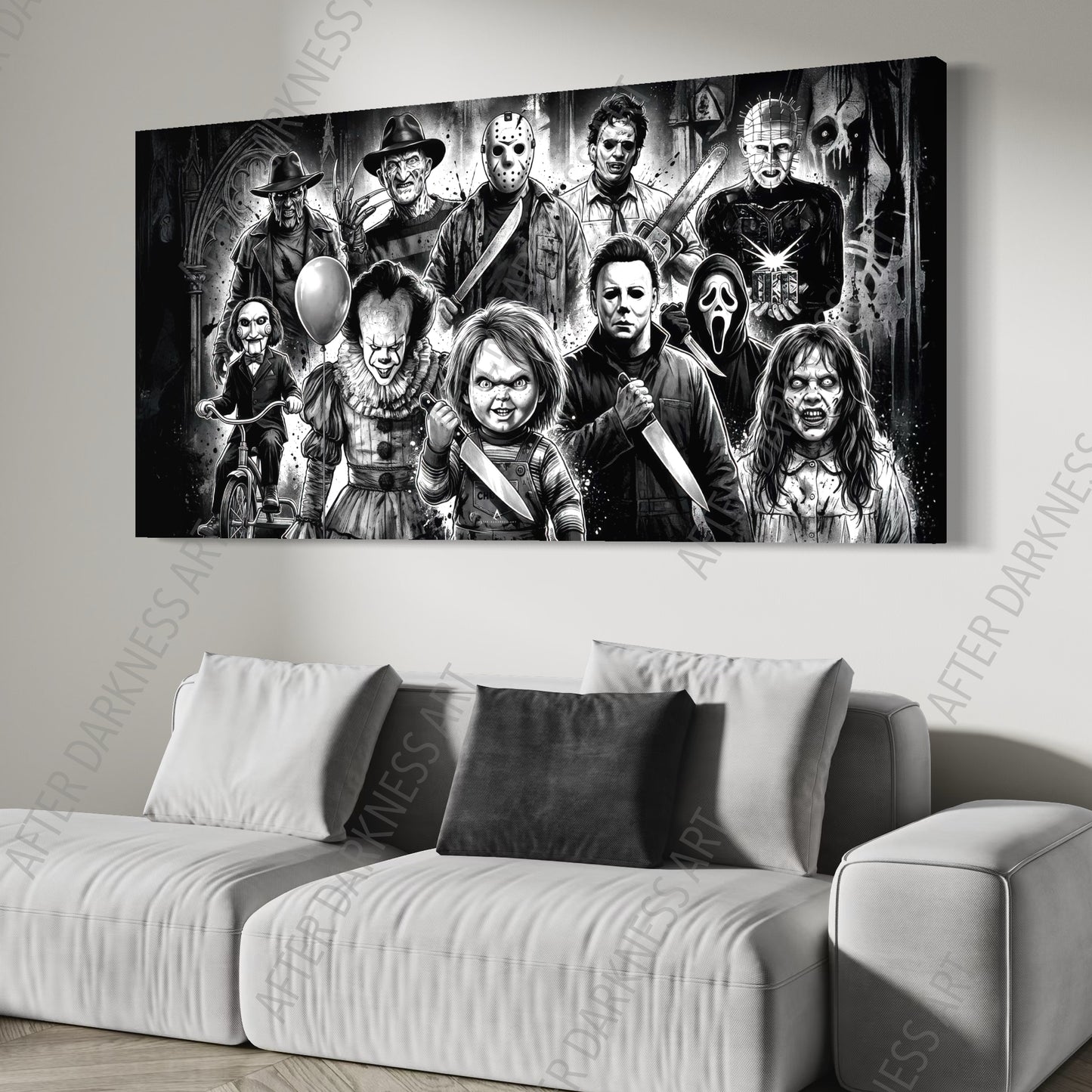 HORROR MOVIE LEGENDS CANVAS "FOREVER FEARED"