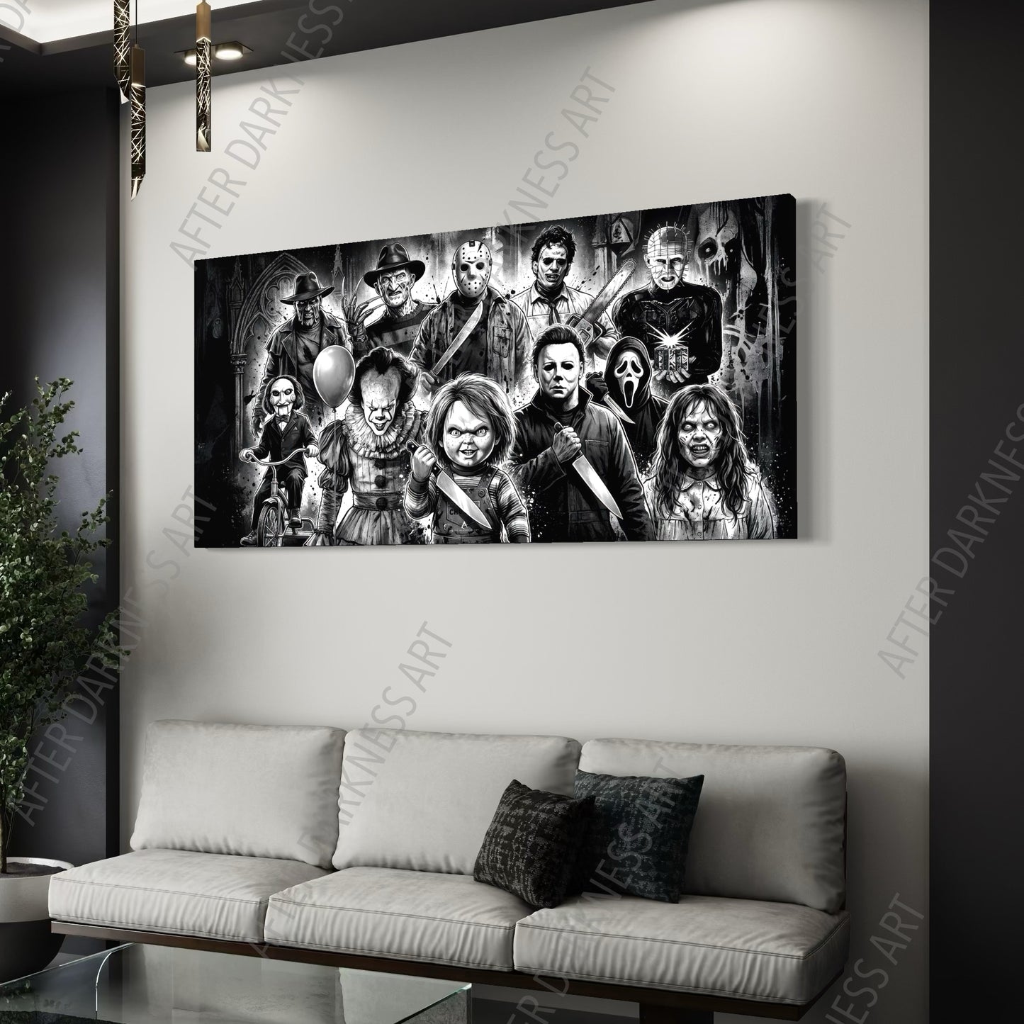 HORROR MOVIE LEGENDS CANVAS "FOREVER FEARED"