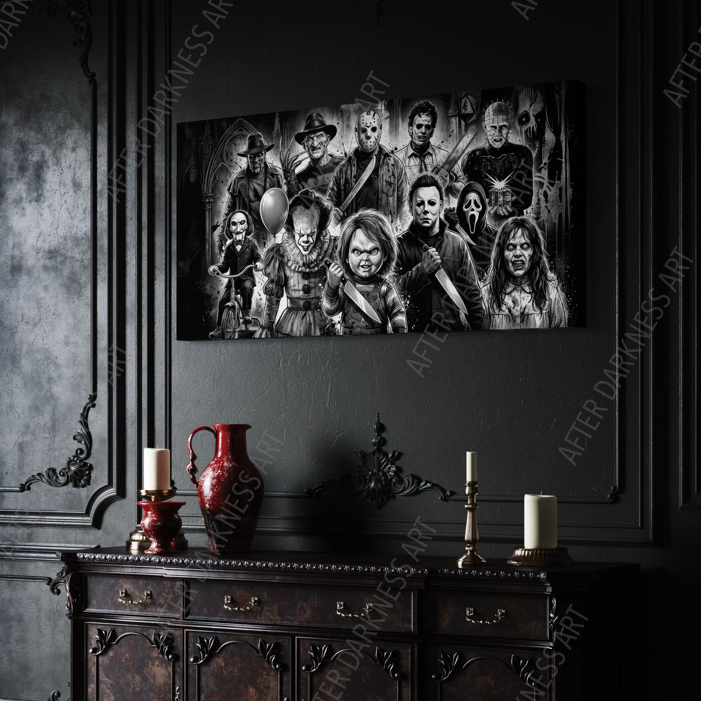 HORROR MOVIE LEGENDS CANVAS "FOREVER FEARED"