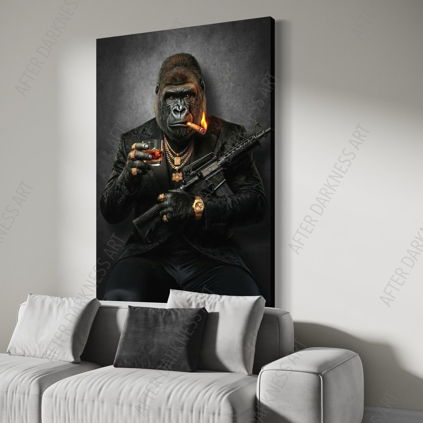 GORILLA CANVAS "PRIMAL AUTHORITY"