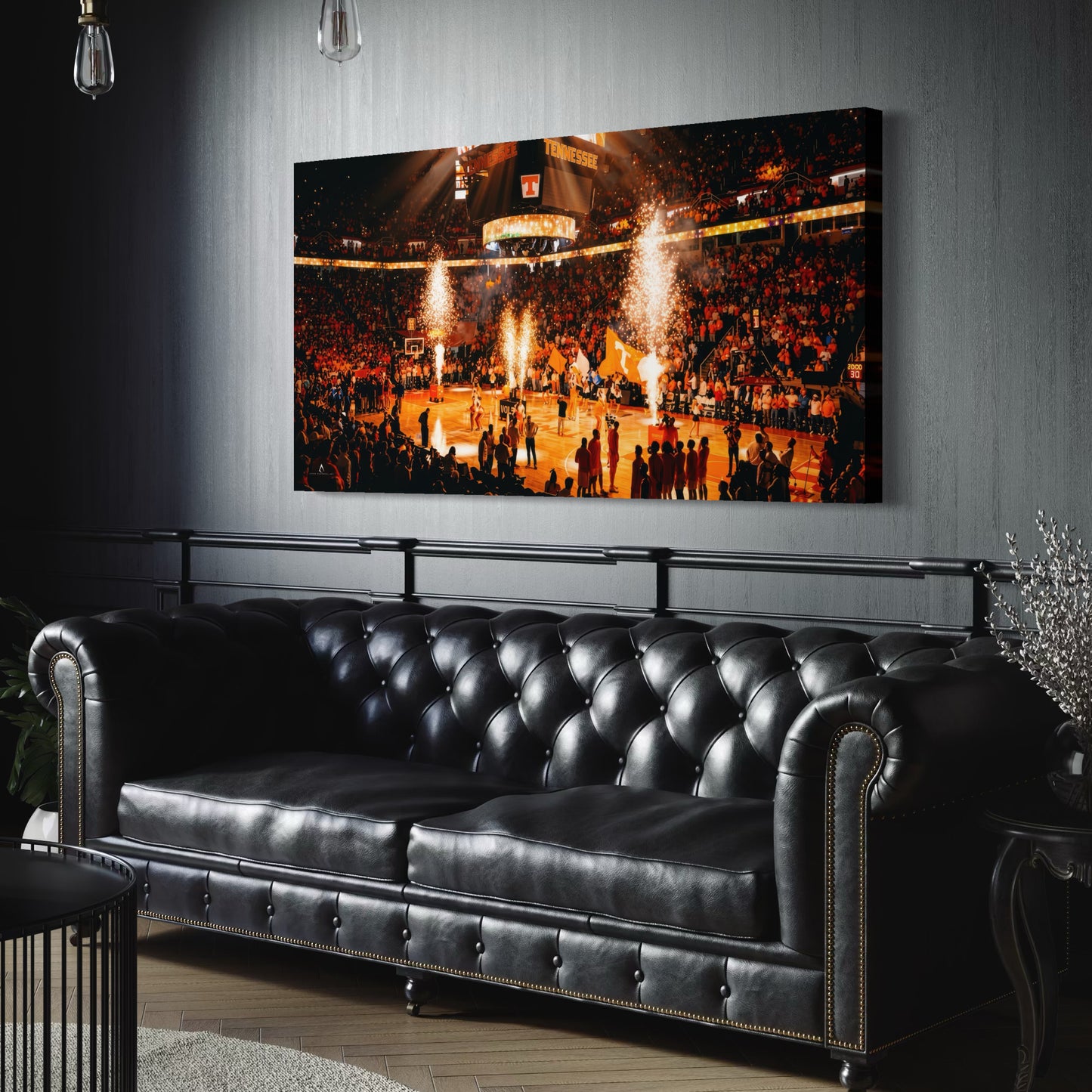 TENNESSEE VOLUNTEERS BASKETBALL CANVAS "ORANGE IGNITION" THOMPSON BOLING ARENA