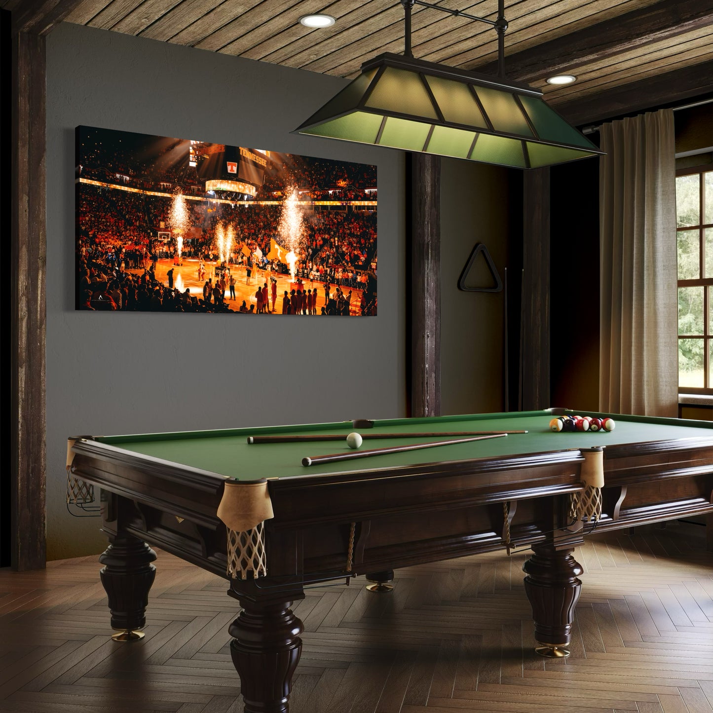 TENNESSEE VOLUNTEERS BASKETBALL CANVAS "ORANGE IGNITION" THOMPSON BOLING ARENA